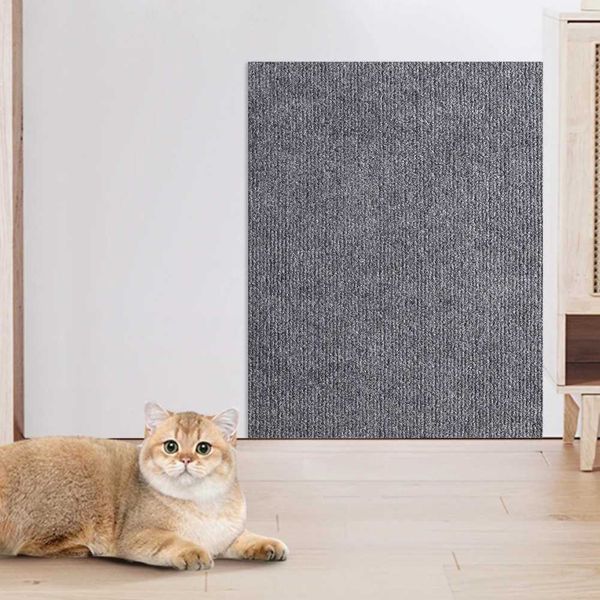 Camas de gato móveis gatos de arranhão tapete de gato com auto-adesivo gato de gato arranhando pós-carpete gato mobiliário protetor de mobiliário