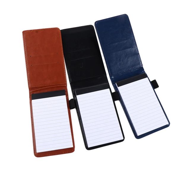 Pianificatore tascabile in pelle A7 Notebook Small Notepad Note Business Diary Memo