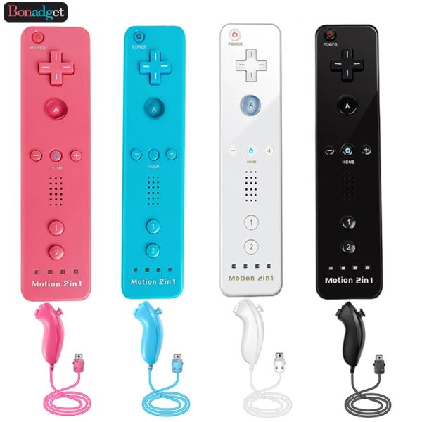 Мыши слева/справа для Nintendo Wii/Wii U Controller 2IN1 Беспроводной дистанционное управление Движение плюс аксессуары для видеоигр плюс видеоигры