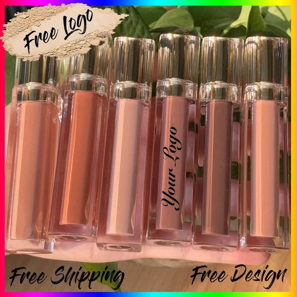 Private Label Hot Sale Tube Wasserschutz Lipgloss Veganer free flüssiger Lippenstift Mehrere Farben Optionen Hochqualität niedriger MOQ