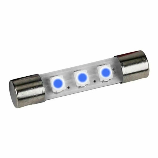 Verstärker 20 Royal Blue AC8V LED -Lampen -Sicherung Typen für Marantz Sansui Keenwood Pioneer -Empfänger und andere Vintage -Verstärker