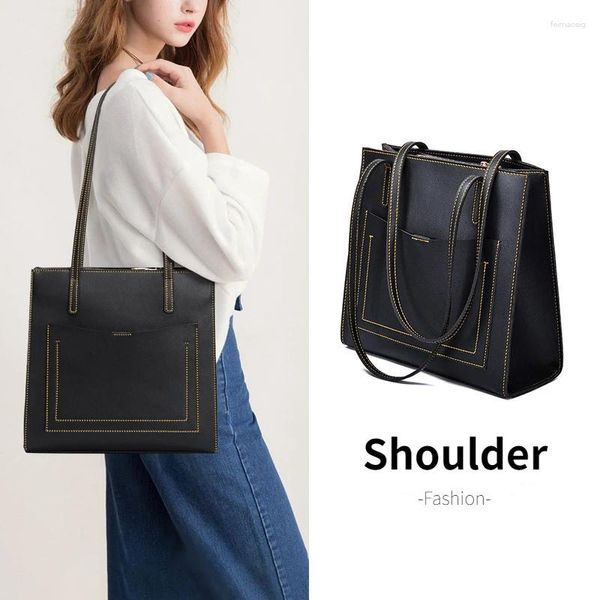 Borse a tracolla borse da donna in grande capacità borsetto borsette di tendenza designer borse shopper tasche ricamate tasche nere