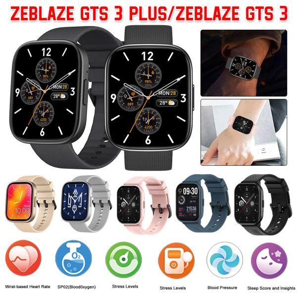 Смотреть для Zeblaze GTS 3 Plus Voice Calling Smart Watch 100+спортивные режимы Smart Wwatch Bluetooth телефонные звонки Health Fitness Tracking Watch