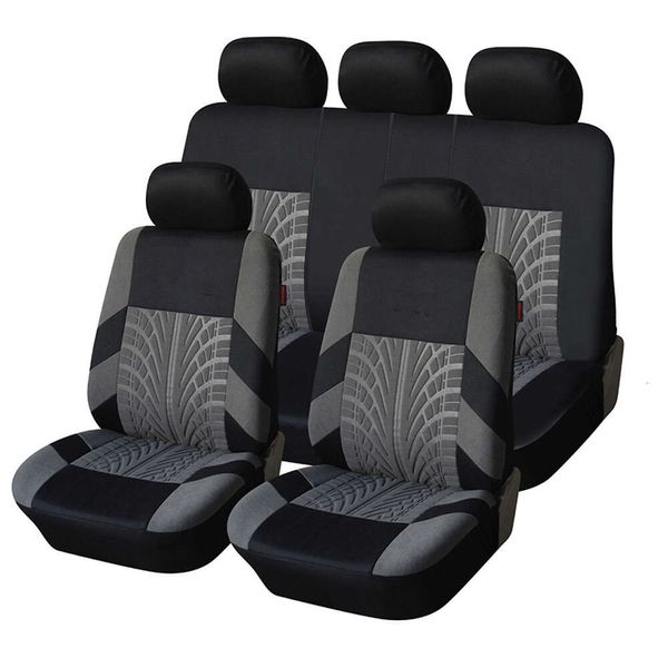 Autositzabdeckungen Set Universal Fit Die meisten Autos Covers mit Reifenstreckendetail -Styling -Autositzschutz