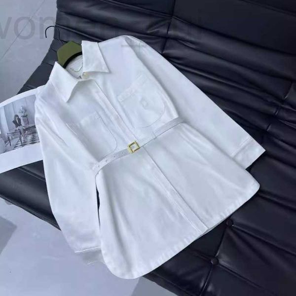 Giacche da donna Designer Spring/Summer Nuovo prodotto White Denim Slitta Slitta a mezza gonna per donna WSOA