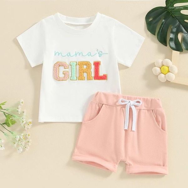 Kleidung Sets Kleinkind Baby Sommerkleidung Tante S Girl Boy Brief Stick-Shirt Top und Shorts Set Trendy 2pcs Outfits