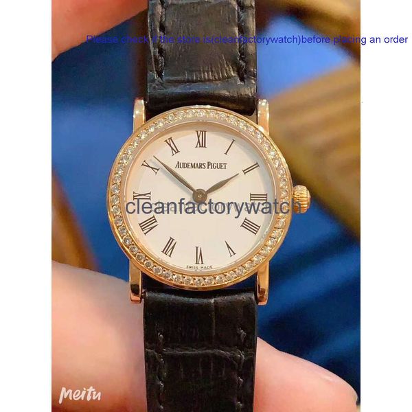 Audemar Watch Apwatch Audemar Pigeut Piquet Luxury Designer Watches APSF Royals Oaks Owatch da polso Nuovo classico Rose Gold 18K Originale Diamond Manuale Intarsia