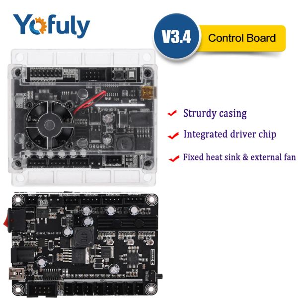 Controlador GRBL 1.1 Placa de controle de máquina de gravação CNC USB CNC 3Axis Driver integrado, controlador offline para 2418.3018 Máquina a laser