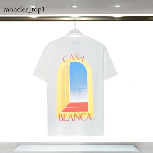 Casa Men Thirts Designer Casablanc Maglietta Magliette Casuals-Shirt Man abbigliamento T-Shirt T-Shirt Tennis Club Blanca Shorts Shorts Cleeve Clothes Luxury 8987