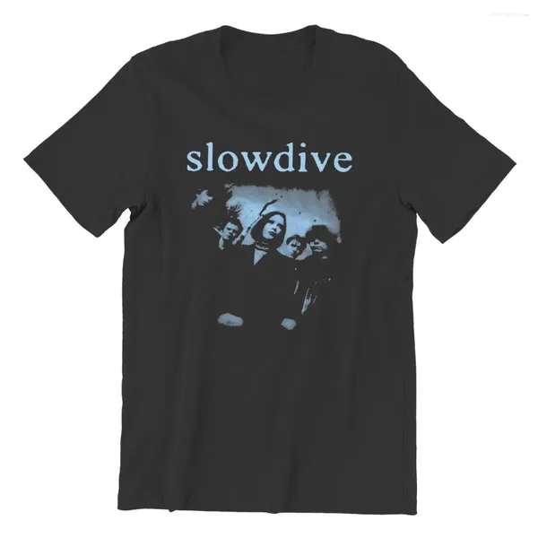 Magliette da uomo uomini slowdive camicia tour anni '90 abiti di cotone novità a maniche corte a maniche corte magliette estate