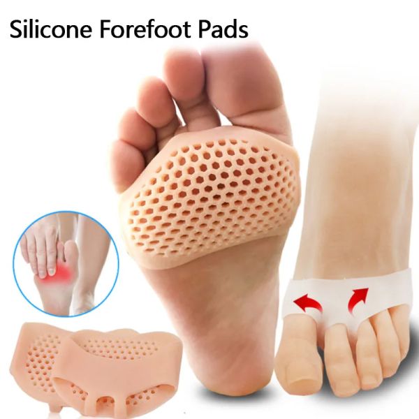 Acessórios 1Pair Silicone Appesofot Pads Mulheres Sapatos de salto alto deslize Proteção Proteção da dor Orthotics Ferramenta de cuidados com os pés respiráveis