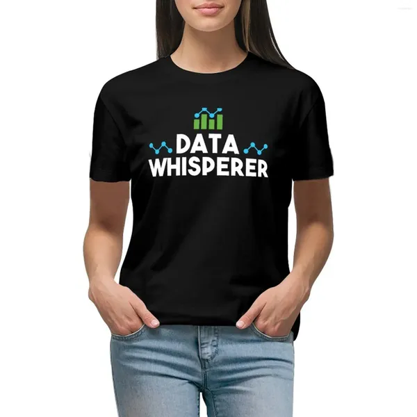 Женские половые данные о том, как Whisperer Science Science Gift Fuse Analyst Tops Tops Graphics Blouse White T Рубашки для женщин