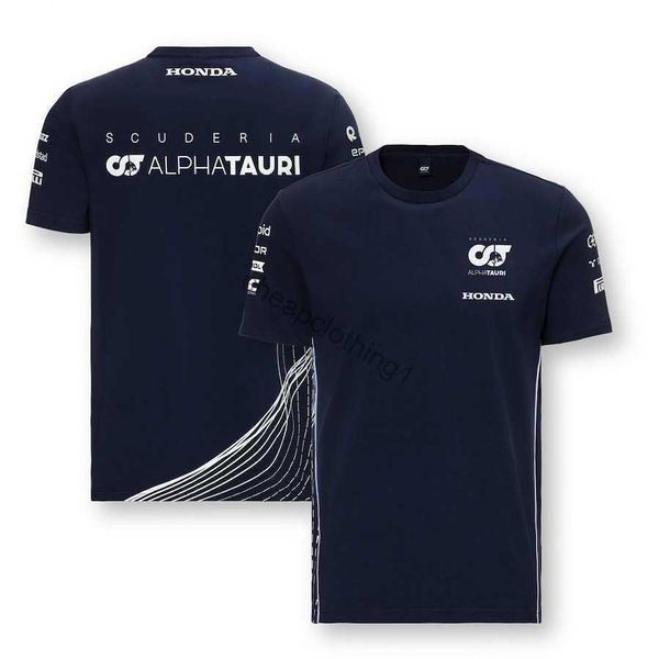 T-Shirts T-Shirts Scuderia A Tauri T-Shirt Polo-Hemd Yuki Tsunoda Pierre Gasly 2024 Formel-1-Lüfterkleidung Polyester