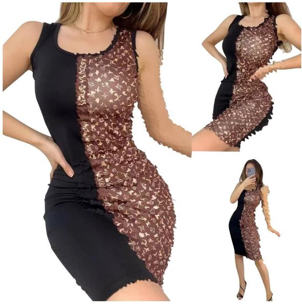 Summer New Women Casual Dresses Brand Luxury Brand Female Sexy Party Dressess Designer Dresses