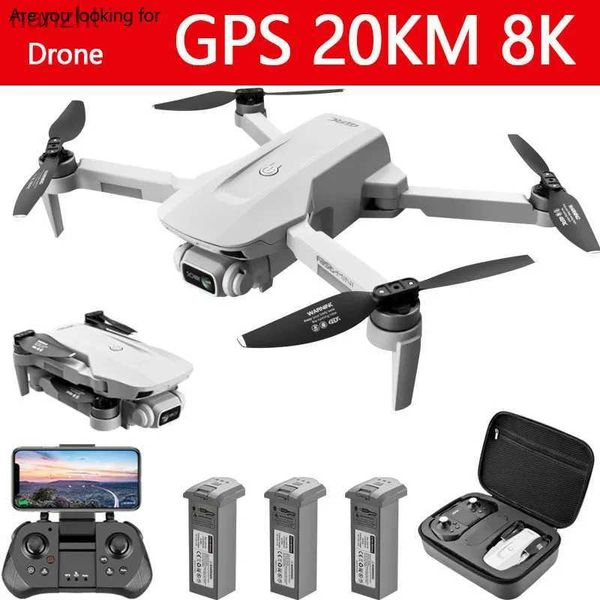 Drones veículos aéreos não tripulados 8k Profissional G 20km 4K Câmera dupla com G 5G WiFi Wi-Fi grande angular FPV Transmissão em tempo real RC Distância 2 km WX