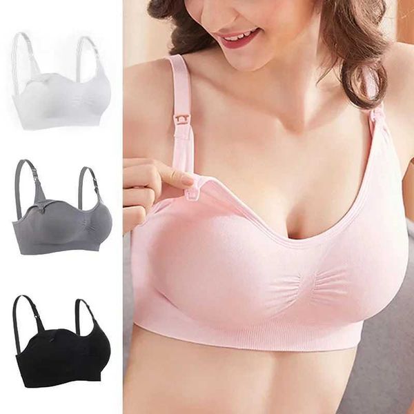 A maternidade sugere mulher grávida sutiã Bra White Celless Cuidado Bra Maternidade Roupas Pravendo Falging Mulheres Bralx respiráveis BRAL2405