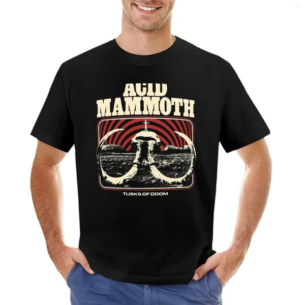 Polos maschile The Trend Acid Mammoth Merchant Classic T-shirt Anime Oversize Vintage Clothes Short Short Tee Men