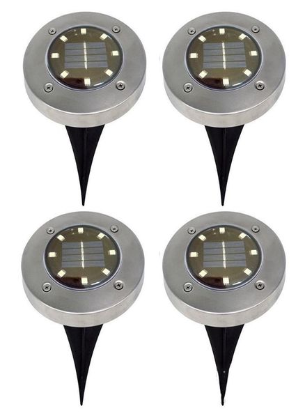 8 luci da prato solare a LED Luci di decorazione da esterno Lampada da giardino Patio Decoration Lights Fast DHL6500393