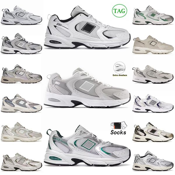 Scarpe da design Scarpe casual 530 530s Allenatori di scarpe da corsa Sneaker bianche in pelle bianca in pelle argento blu scuro Rainloud Grey Matter Harbor Dimentica Tennis Taglia 36-45