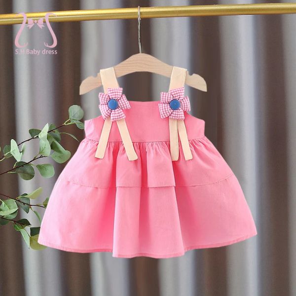 Abiti Summer Baby Girl's Bambini per bambini Abiti per neonati Susthere Dresses Simple Shin Kids Costume