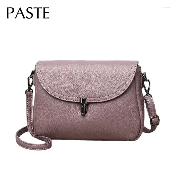 Taro Taro Purple Small Crossbody Bag para a mãe de lazer de lazer macia couro de couro mole feminino ombro de verão bolsa diária