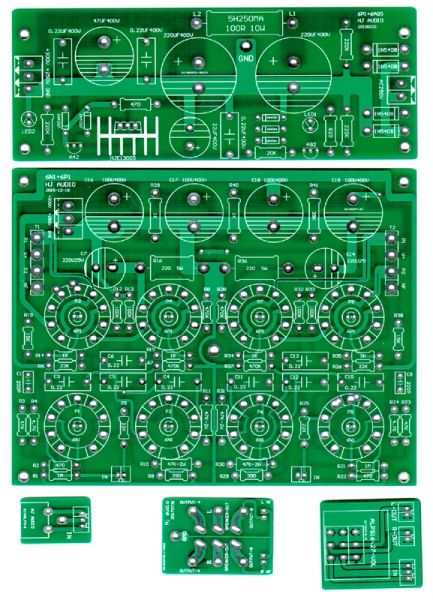 Verstärker Huaji Audio -Rohr Gallenmaschinenverstärker ST6P1PP 2*10W Pushpull Merge Machine PCB -Schaltkreisplatine