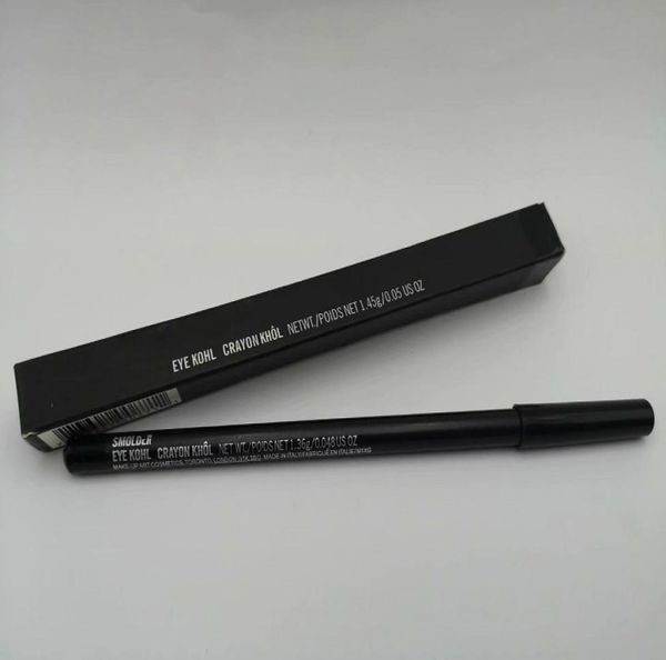 Dhl Eye Kohl Crayon Smolder Tyeliner Lápis de cor preta com caixa fácil de usar maquiagem cosmética natural Eyepncil8458100