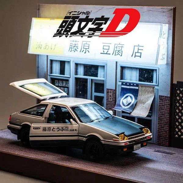 Diecast Model Cars 1 28 Original AE86 Alloy Toy Legierung Autosstempel und Toy Car Model Micro Skala Childrens Car Toysl2405