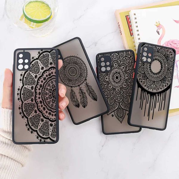 Case di telefonia cellulare Custodia mandala per A53 5G Casi Galaxy A52 A52S A33 A13 A54 A34 A32 S23 Ultra S22 S21 Fe A51 A50 Copertina opaca hard.