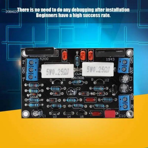 Verstärker 100W Mono -Verstärkerbrett mit 2SC5200- und 2SA1943 Transistors Hochwertiger Singleaudio -Kanal