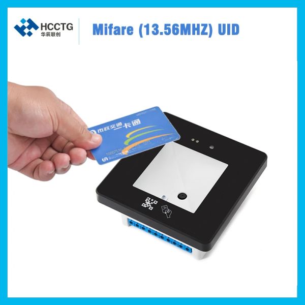 Scanners Access Card Reader RFID Card Reader WwieGand26/34, RS232, USB, RS485, TTL Incorporado 2d+1d QR Barcode Scanner NFC Reader HM20