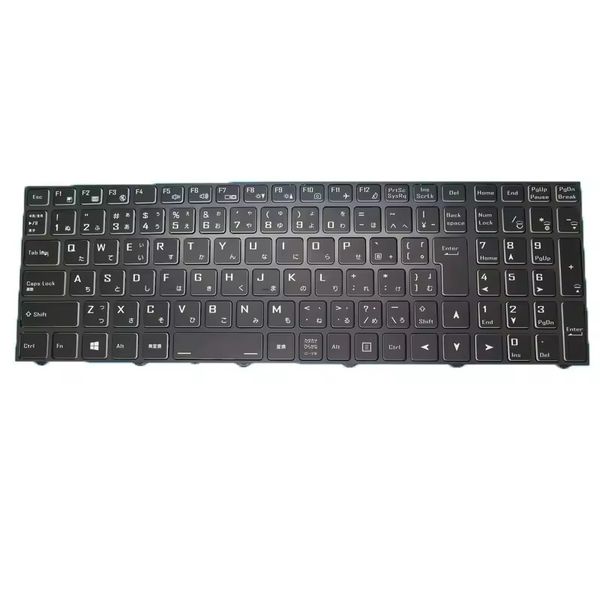 Nenhum teclado retroiluminado para CLEVO N15Z3 CVM19H10JO94301 PB70 PB71 PB50 PB51 CVM19H10J094301 6-80-N15Z0-21D-1M COMPRO BLACO JAPOLO