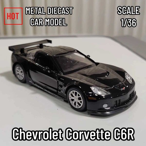 Diecast Model Cars 1 36 Металлический прогноз модели автомобиля REPILCA Chevrolet Corvette C7 C6 Sclece Minuture Collection Hobby Kid Toy For Boy Rismas Giftl2405