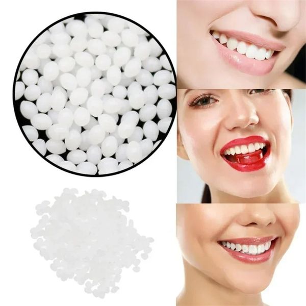 2024 10g Resina Falsa Dentes cola sólida Coloque de dentes temporários Dentes e Dentistas de dentes adesivos de dentadura Falsteeth Dentista