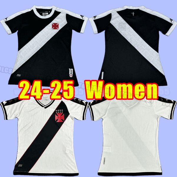 Donne 24 25 Vasco da Gama Soccer Maglie camicie spinciali Maxi Rios Paulinho Fabiano Muriq 2024 2025 Black White Football Shirt Girl Away Away Away Away Away Away Away Away Away Away Away