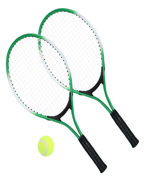 2pcs Kids Tennis Racket String Tennis Rackets с 1 мяч и крышка Sport Fitness Blue Racket4758754