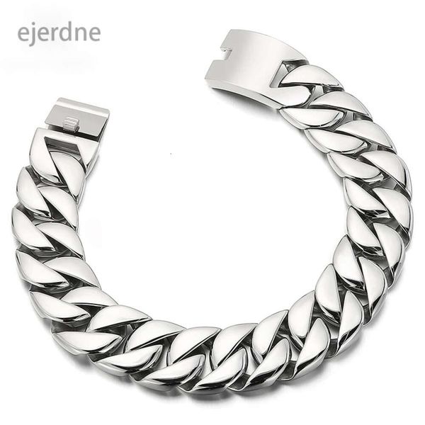 26mm/32 mm Punk Männer Frauen Edelstahl Halskette Bordsteinkubanische Kette Halskette 316L Titanium Stahl Gold CHOKER JUDER