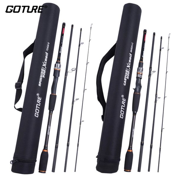 Goture Xceed Spinning Fishing Rod Carbon Faser MHM Power 1983m Gussköderstangen 4 Abschnitte Reisekarpfen 240506