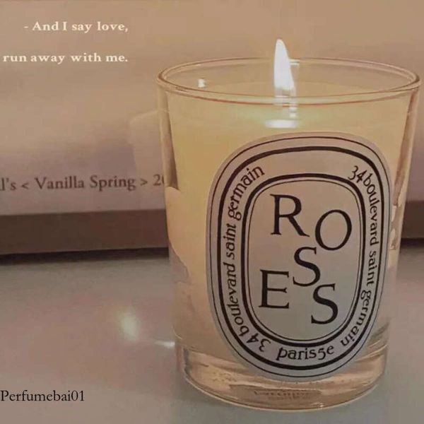 Incensos incenso em família Candle perfumada velas 190g Basies Rose Limited Edition Full House com fragrância 1V1 Charming Smell 6925