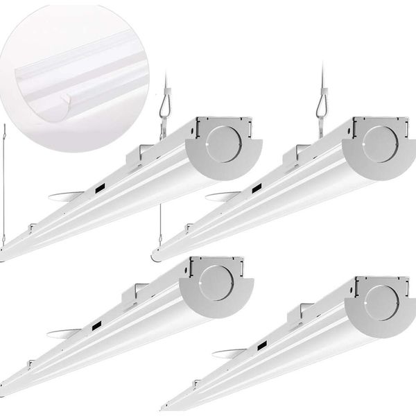 LightDot Compact 8ft LED Shop Light - Sospende/Flush Mount Commercial Lighting 110W 5000K Daylight Shop Apparecchi per il workshop - Risparmio energetico
