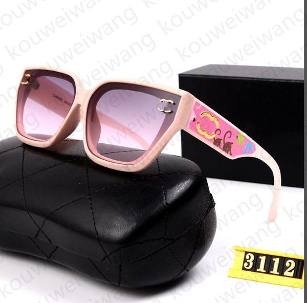 Designer Sonnenbrille Frauen Mode Chanelii Brand Männer fortgeschrittener PC -Rahmen Luxus -Sonnenbrillen Benzin Loguat Pfad optimistische Zuschüsse People Favoritea Persona präsent