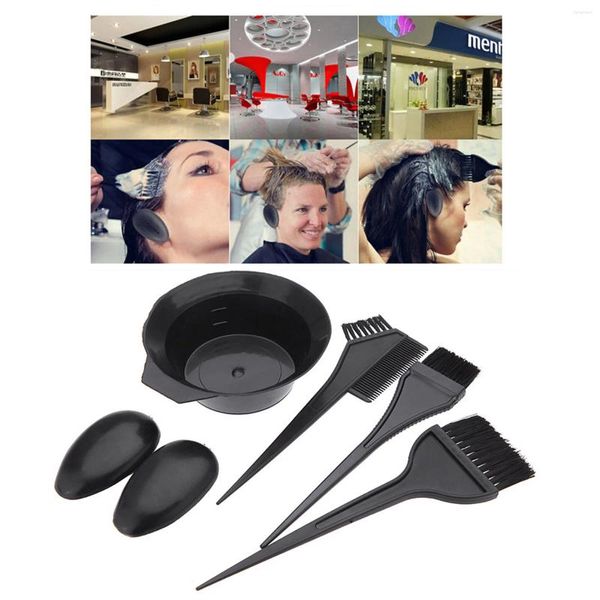 Garrafas de armazenamento 2024 5pcs pincéis de cabeleireiro tigela Combo Salon Hair cor tinta Torriga Kit Diy Home Tools