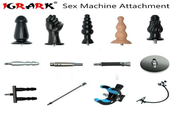 Macchine per sesso con vibratore premium Multi allegati di sesso opzionale di aspirazione per aspirazione VACULOCK Connettore molla piegabile AV Clip MX19128225773