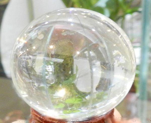 Asian Rare Natural Quarz Clear Magic Crystal Healing Ball Kugel 40 mm Stand2423111