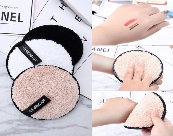 12cm15cm Microfibra de maquiagem de maquiagem de maquiagem de toalha Face Face Face Pluxh Puff Puff Reutiling Cleansing Ploth Pads Fundação 3 cores DHL 4574759