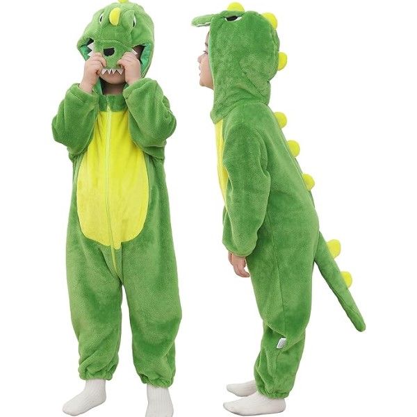 Traje de traje de traje de traje de traje de traje de traje de capuz de dinossauro de tigre