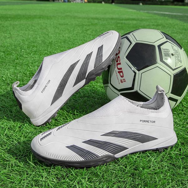 Qualitätsfußballschuhe für Jungen Fußballstiefel Männer Großhandel Unisex Ultraleichte Fußball -Stollen Kinder Fußballschuhe 240422