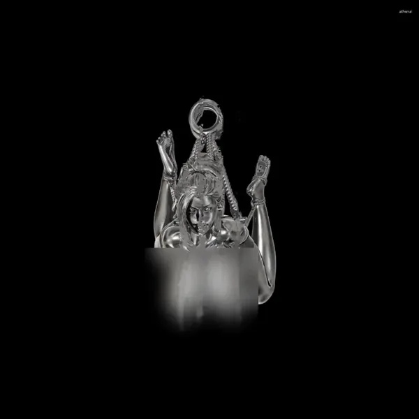 Подвесные ожерелья Высокая богиня, привязанная к ее руке и ногам сексуально механическая точность черепа.