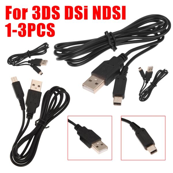 Kabel 1,2m Spieldaten Synchronisation Ladung Charing USB -Netzkabel -Ladekabel Kabel für Nintendo 3DS DSI NDSI Lithium Batterie Gaming Accessor