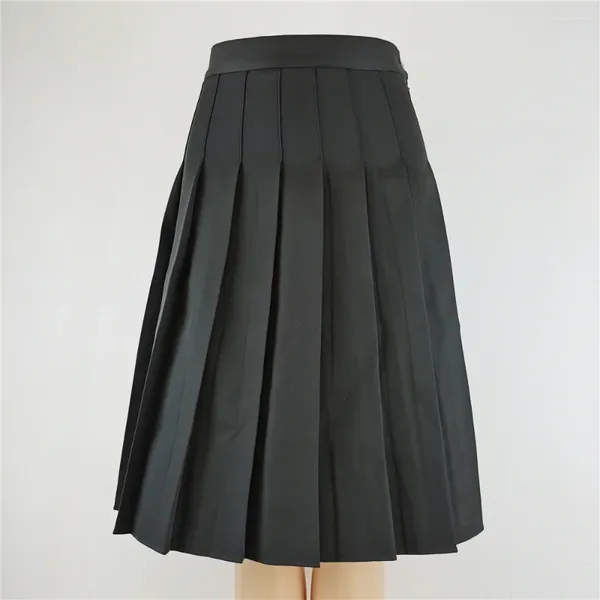 Signe Skirt 58 cm Scapa pieghettata Abbigliamento di moda coreano Black Bianco Plus size Cosplay per donne harajuku gothic y2k